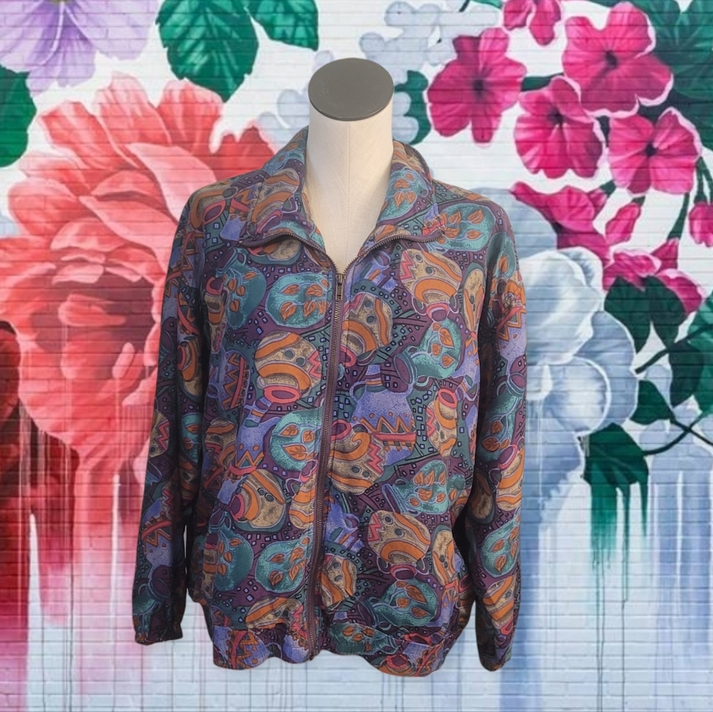 Colorful Patterned Women's Jacket